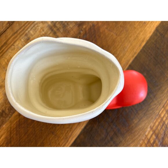 Vintage Ceramic Santa Boot Planter Or Candy Dish - Picture 5 of 11